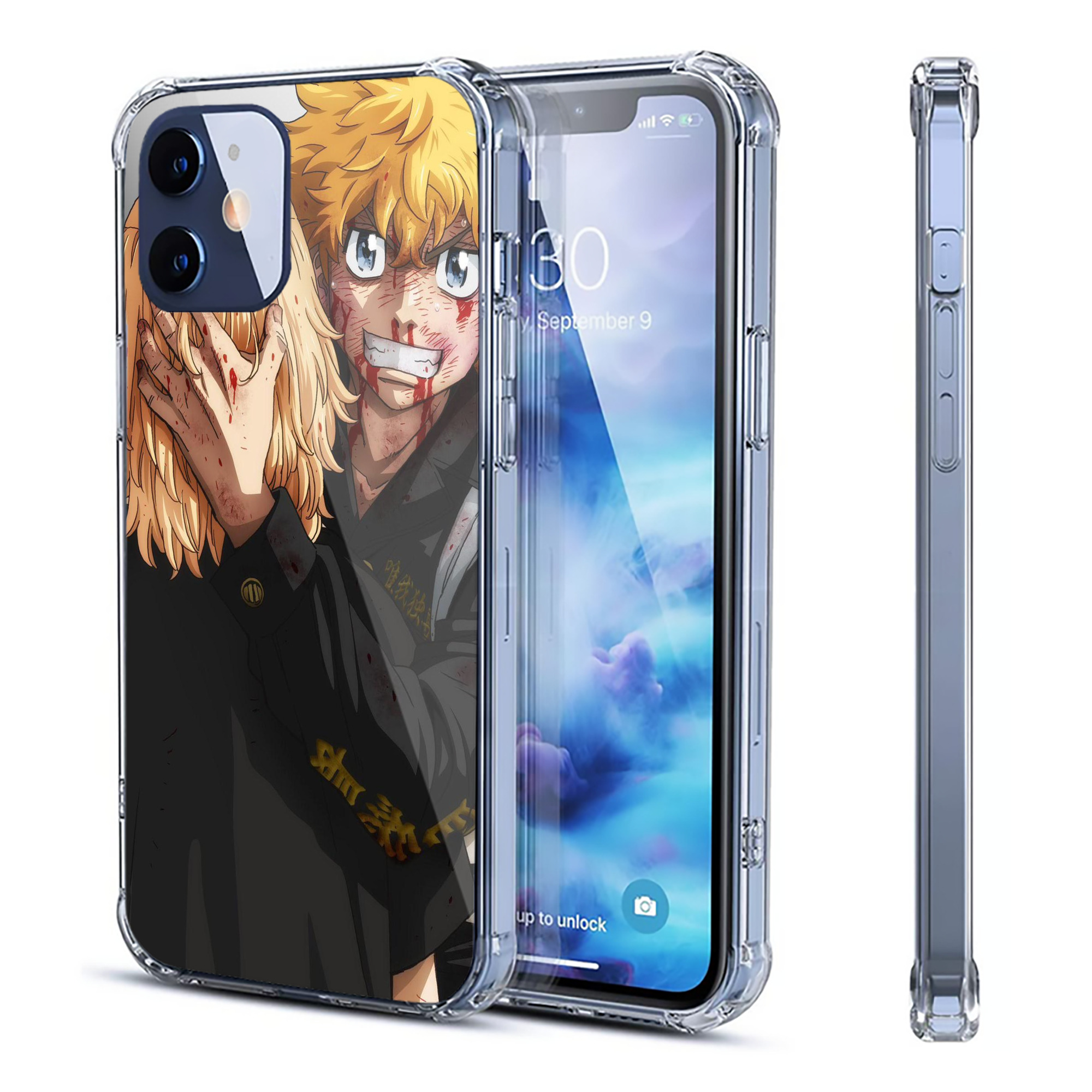 （画像用） 東京リベンジャーズ Tokyo Revengers 【iPhone 12シリーズ対応】透明スマホケース（クリアソフトケース）